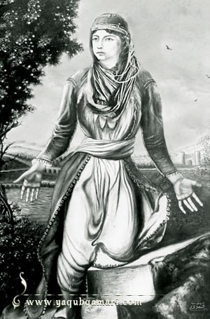 تابلو نقاشی رنگ روغن درمانده اثر عارف کامل، هنرمند و نویسنده صاحبدل حضرت استاد یعقوب قمری شریف آبادی