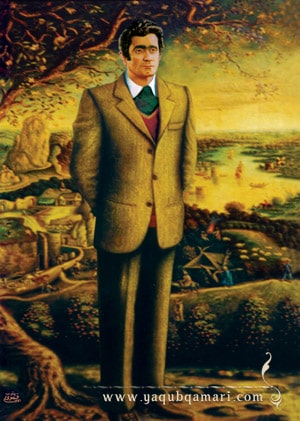 تابلو نقاشی رنگ روغن شکوه خاطره اثر عارف کامل، هنرمند و نویسنده صاحبدل حضرت استاد یعقوب قمری شریف آبادی